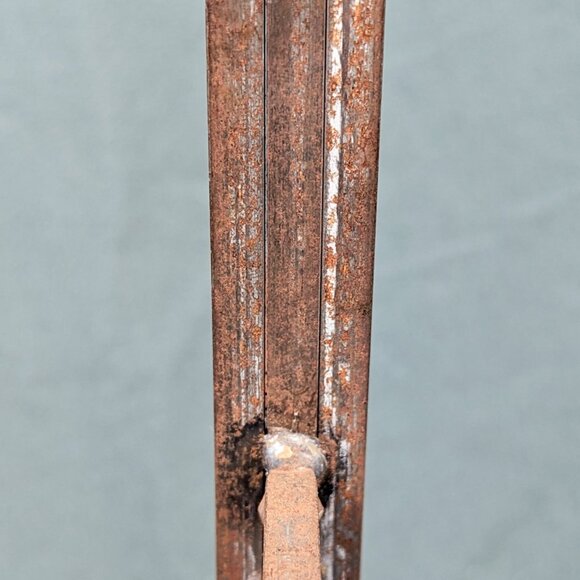 Vintage Wrought Iron Mug Holder  Metal Coffee Cup Stand Rustic 16" x 8" Holds 4 - Picture 9 of 16